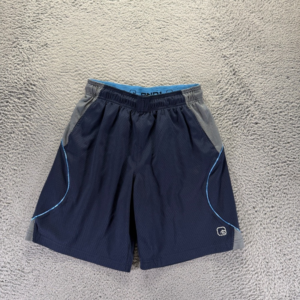 Vintage AND1 Shorts Men M Blue Polyester Mesh Athletic Running Sports Basketball